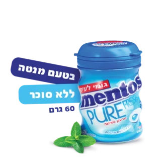 מנטוס מסטיק בטעם מנטה