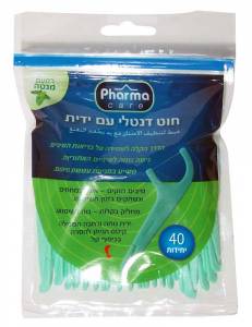 חוט דנטלי עם ידית